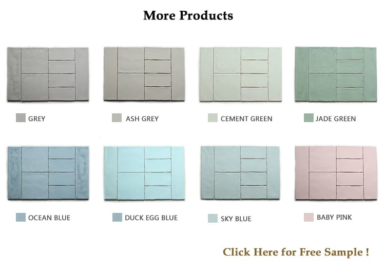 Chinese Guangzhou Factory Wave Surface Glazed Ceramic Subway Wall Tile and Floor Tile Backsplash