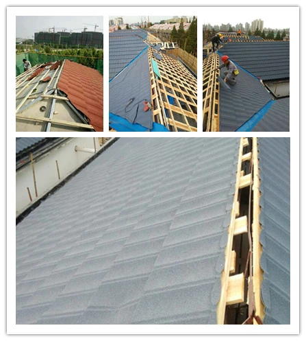 Chinese Imitation Stone Coated Steel Roof Tile for Canada