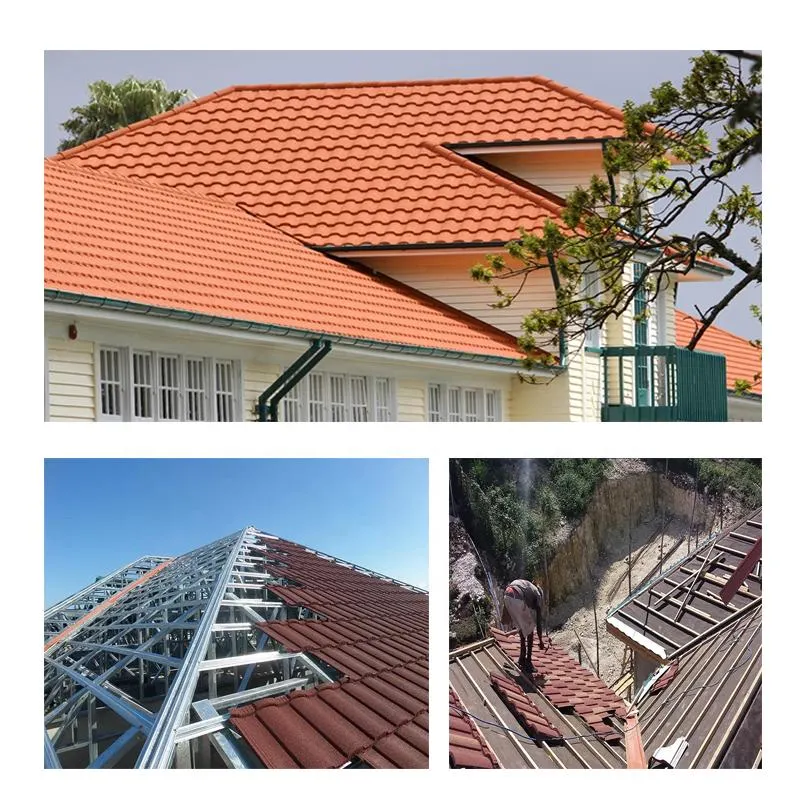 Hangzhou Durable Roman Chinese Stone Coated Sheet Ceramic Interlocking Roof Tiles in Brunei