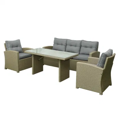 Most Popular Rattan Sofa Set Royal Garden Outdoor Furniture Lounge Sofa