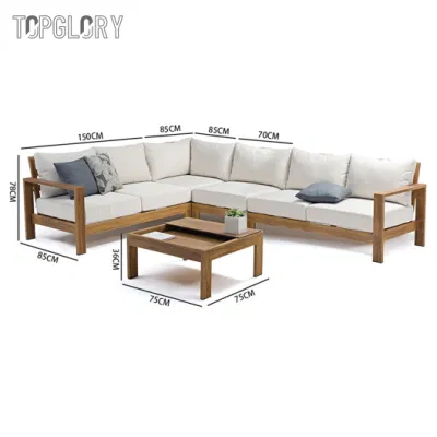 Modern Latest Design Outdoor Furniture Metal Leg Rattan Woven Outdoor Garden Leisure 6 Seater Sofa