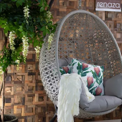 Darwin Adult Rattan Patio Swings Indoor Wicker Balcony Hanging Chair Outdoor Furniture