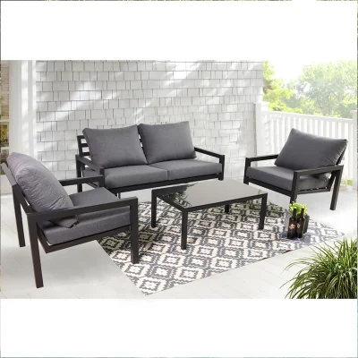 1sets for Sample Is Available Sectional Sofa Metal Patio Couch