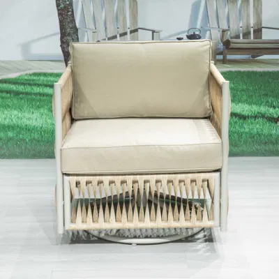All Aluminum Disassembly Rattan Lounge Sofa Six Piece Set