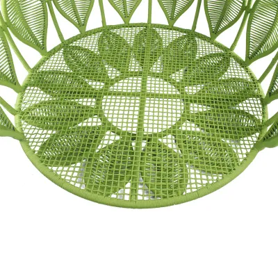 Green Color Double Garden Swing Patio Project Furniture for Outdoor Sunbed