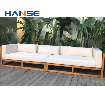 High Quality Outdside Deep Seating Garden Furniture Wooden Sofa Set Outdoor