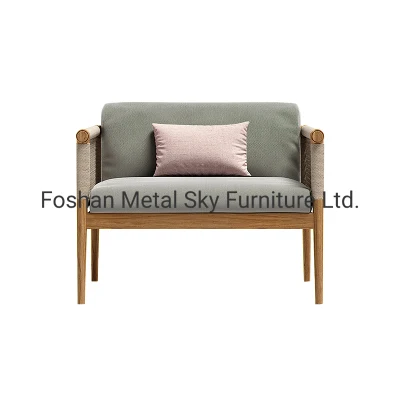 Outdoor Living Room Garden Villa Patio Gazebo Wooden Rattan Sofa