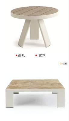 Outdoor Teak Wood Material Table Furniture Leisure Coffee Tea Table Set