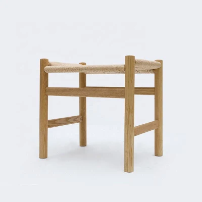 Hot Selling High Quality Modern Cafe Banquet Dining Chair Solid Wooden Stool Classic Wood Bar Rattan Chair (ZG25-027)