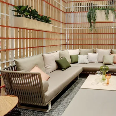 Modern Outdoor Furniture Wicker Garden Patio Rattan Sofa