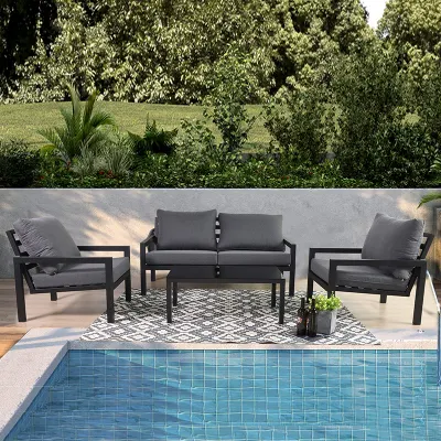 1sets for Sample Is Available Sectional Sofa Metal Patio Couch