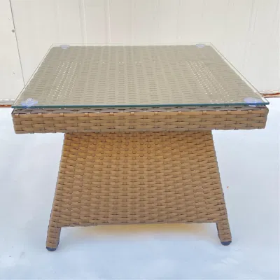 Luxury Outdoor Garden Rattan Furniture Series Garden Coffee Table for Hotel and Home