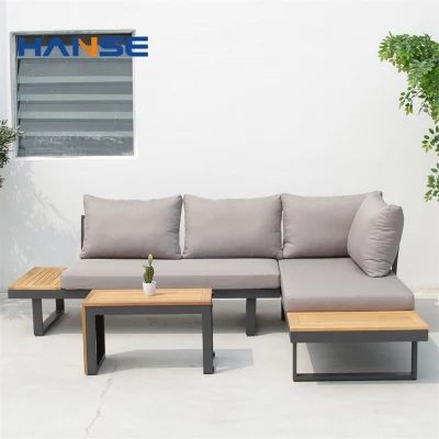Outdoor Synthetic Rattan Material Garden Set Outside Garden Patio Furniture Metal Outdoor Sofa