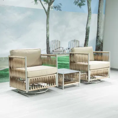 All Aluminum Disassembly Rattan Lounge Sofa Six Piece Set