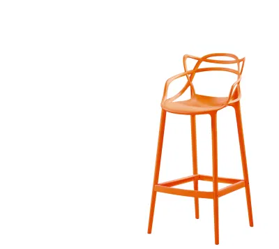 Wholesale Factory Cafe Kitchen Restaurant PP Dining Chair Cheap Plastic Bar Chair Cadeira De Plastico