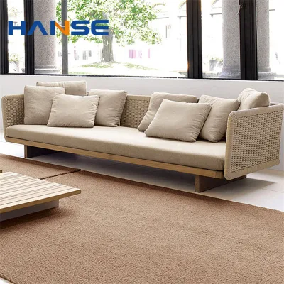 Popular Living Room Furniture Outdoor Patio Rattan Wicker Chat Group Leisure Corner Sofa
