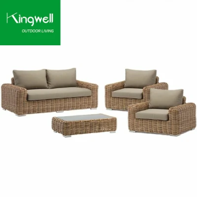 Aluminum Outdoor Furniture PE Rattan Wicker Patio Sectional Garden Sofa Sets
