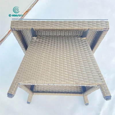 Luxury Outdoor Garden Rattan Furniture Series Garden Coffee Table for Hotel and Home
