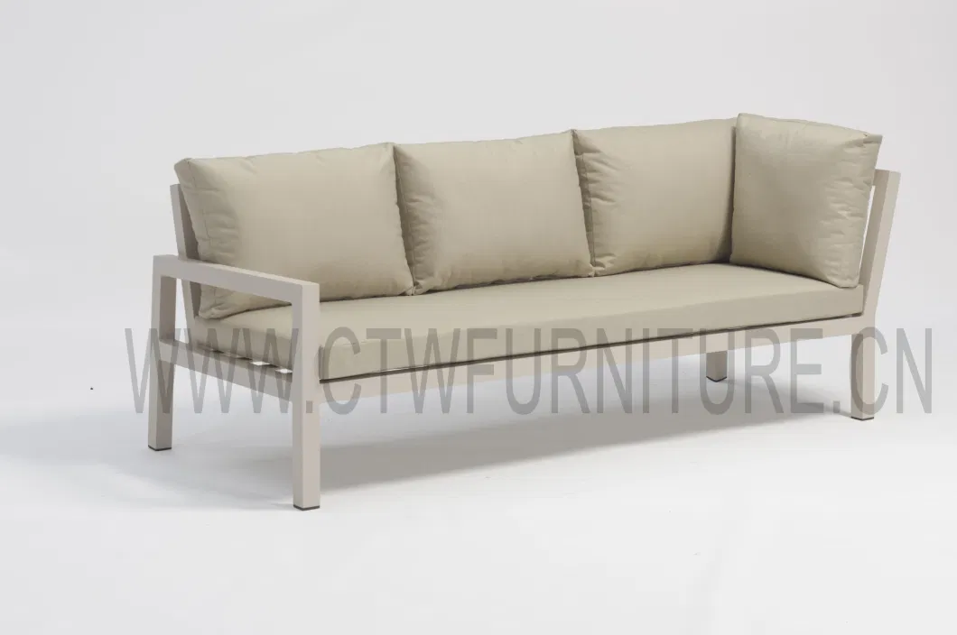 UV Resistant Garden Luxury Sectional Aluminum Sofa Set Hotel Outdoor Furniture