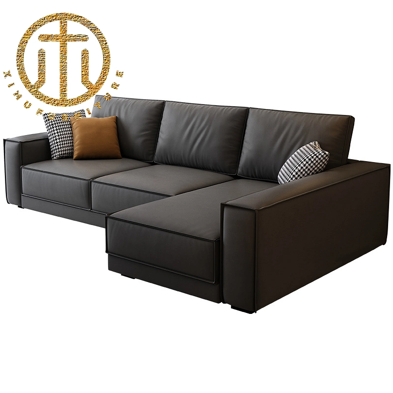 Living Room Furniture New Corner L Shaped Sofa Set