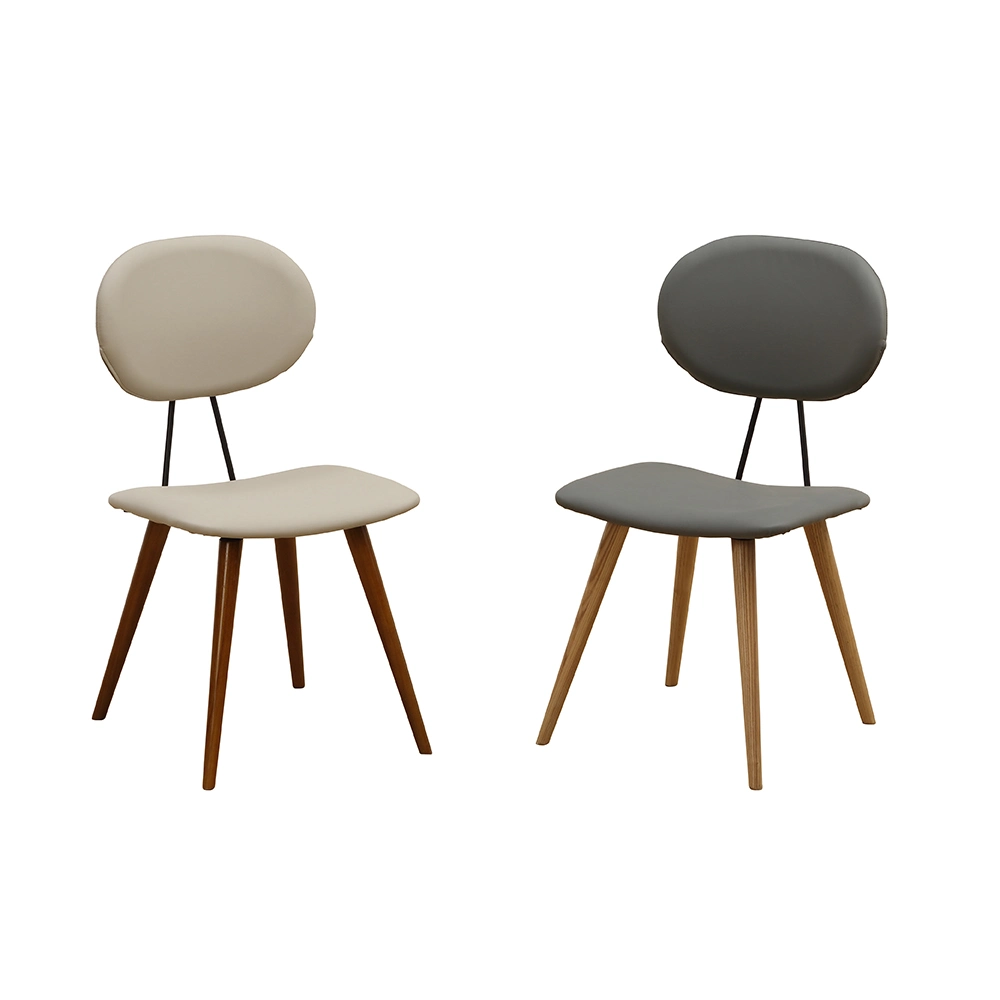 Modern Cafe Bar Chair Wooden PU Dining Chair