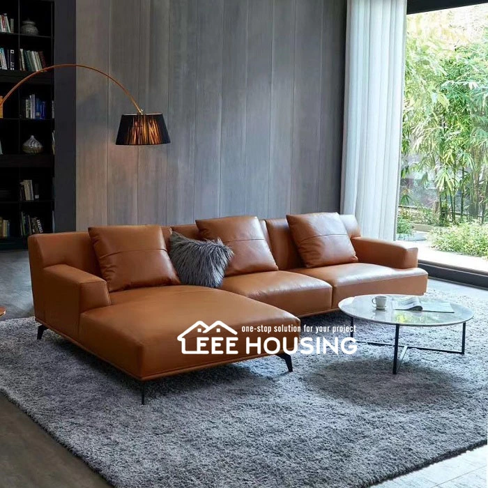 China Factory Supply Modern Leather Sofa Furniture for Home Living Room Couches &amp; Loveseats