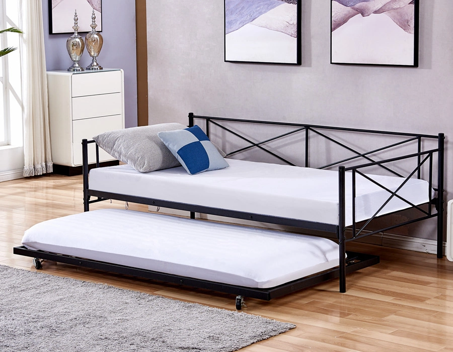 Metal Twin Daybed Frame Multifunctional Sofa Bed for Livingroom Guest Room