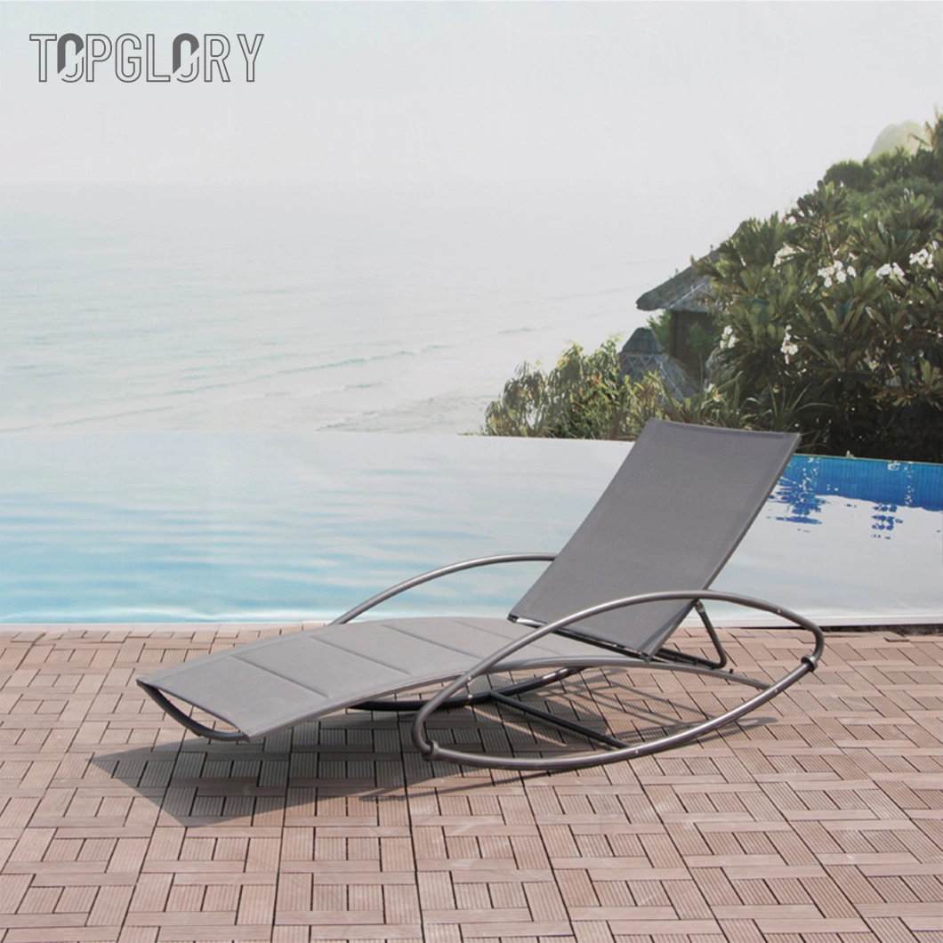 Wholesale Aluminum Swimming Pool Swing Chair Home Garden Outdoor Furniture Patio Sun Chaise Lounger Beach Chair