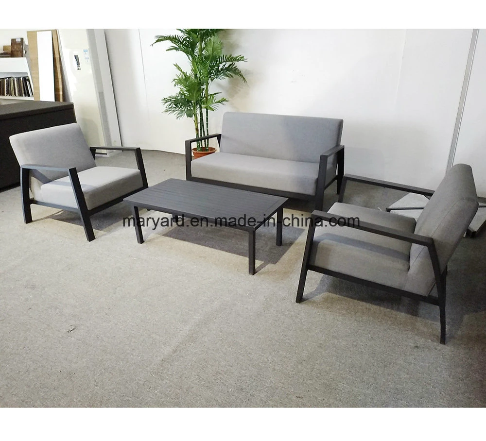 European Style Outdoor Furniture Upholstery Fabric Lounge Sofa Set Outdoor Lounge Sets