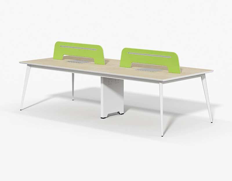 Modern Modular Open Office Furniture Workstation Tables 4 Person Cubicle Wooden Office Building Commercial Furniture