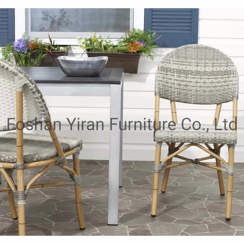 Outdoor Patio Furniture Set Wholesale Discount Garden Balcony Wicker Rattan Table and Chair Bistro Set