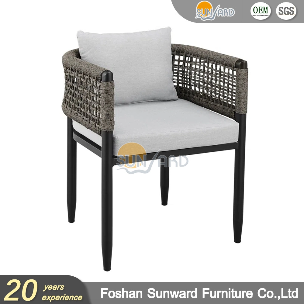 Modern Luxury Wholesale Garden Hotel Home Patio Balcony Leisure Rope Woven Outdoor Cafe Dining Lounge Chair