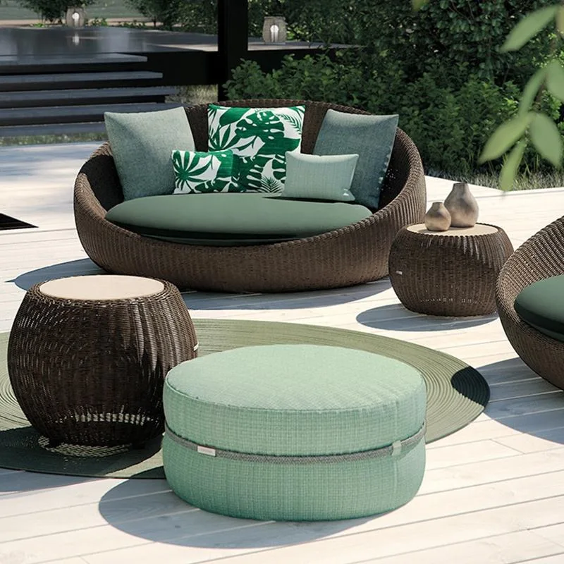 Modern Outdoor Hotel Woven Rope Lounge Sofa Patio Outdoor Garden Balcony Sofa Set Sectional Furniture Set