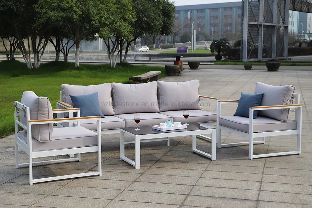 Wholesaler Modern Hot Seller Aluminum Conversation Patio Outdoor Lounge Sofa Patio Set Garden Furniture