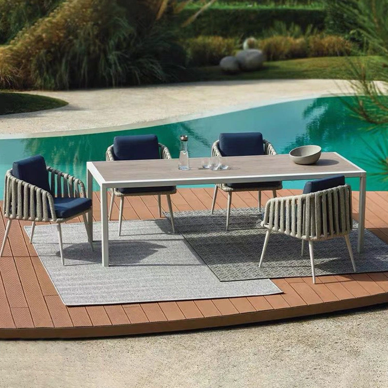 Outdoor Leisure Garden Villa Balcony Sun Protection Rope Chair
