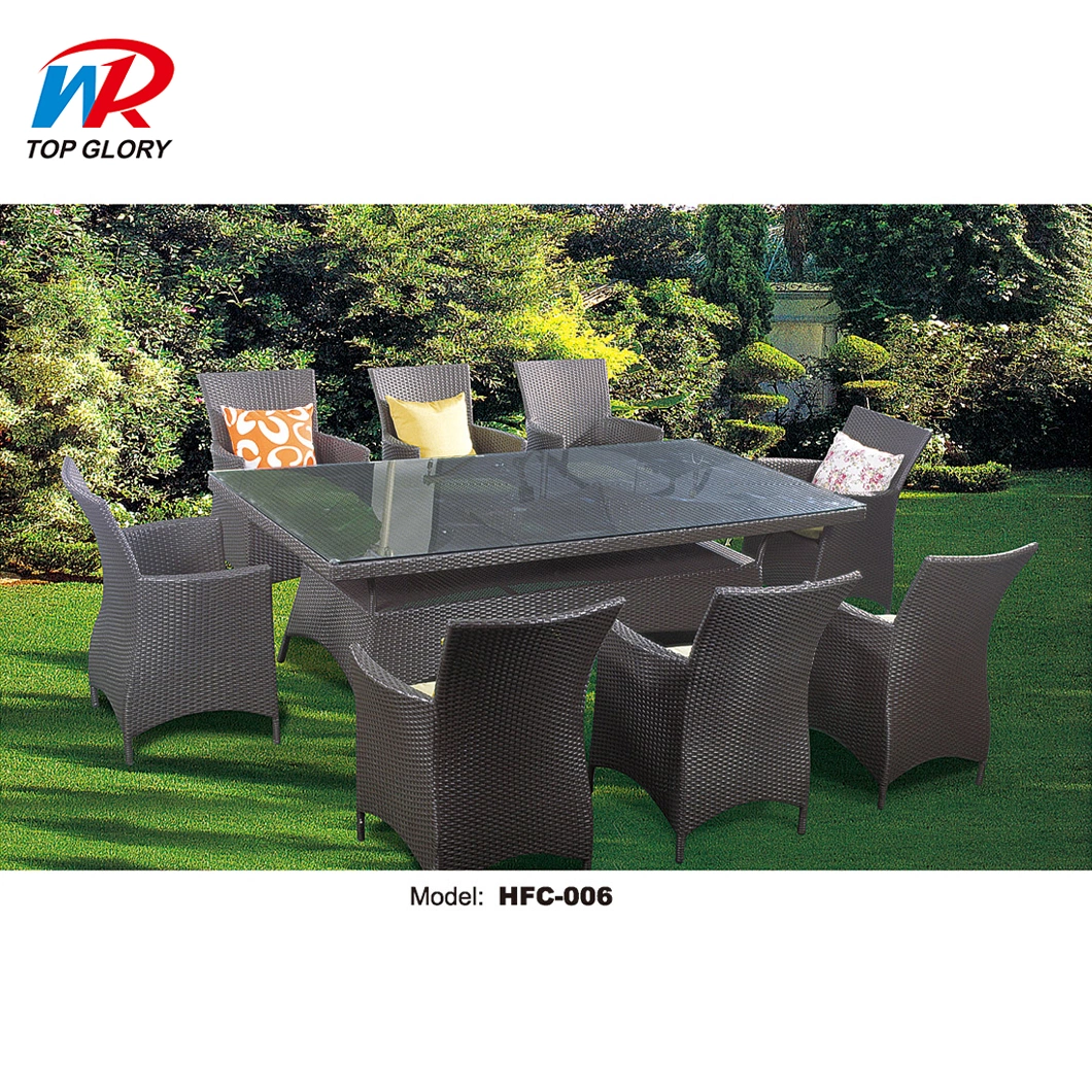 Well Furniture 13 Piece Outdoor Patio Dining Set with Cushions (TG-1271)