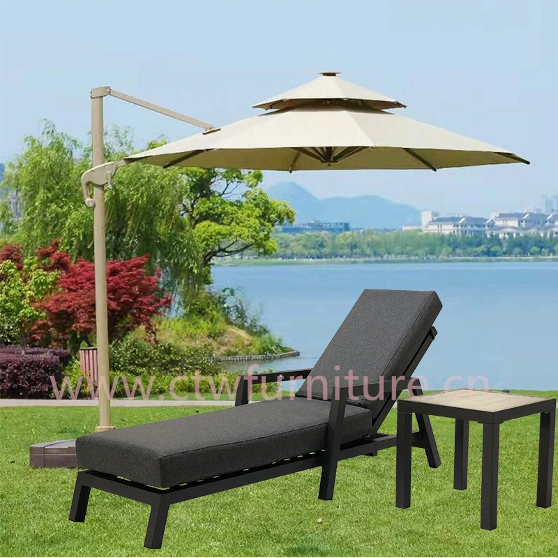 Factory Chaise Lounge Chair Luxury Outdoor Furniture Swimming Pool Sun Loungers