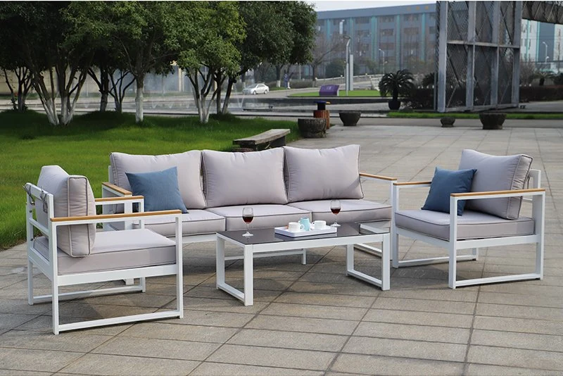 New Style Modern Corner Outdoor Furniture Aluminium Garden Sofa Sets