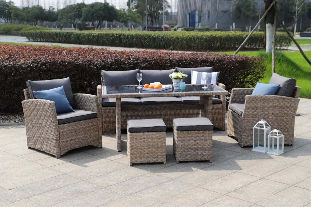 New Style Modern Corner Outdoor Furniture Aluminium Garden Sofa Sets