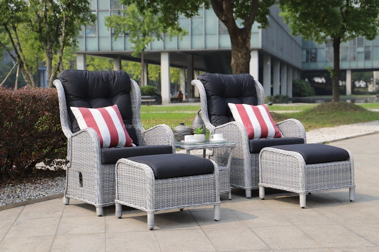 Modern Outdoor Sectional Sofa Set Combined Sofa with Removable Aluminium Armrest and Back