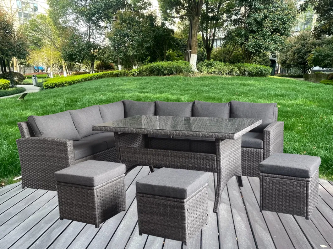 Outdoor Garden Corner Sofa Patio Rattan Wicker Furniture Set