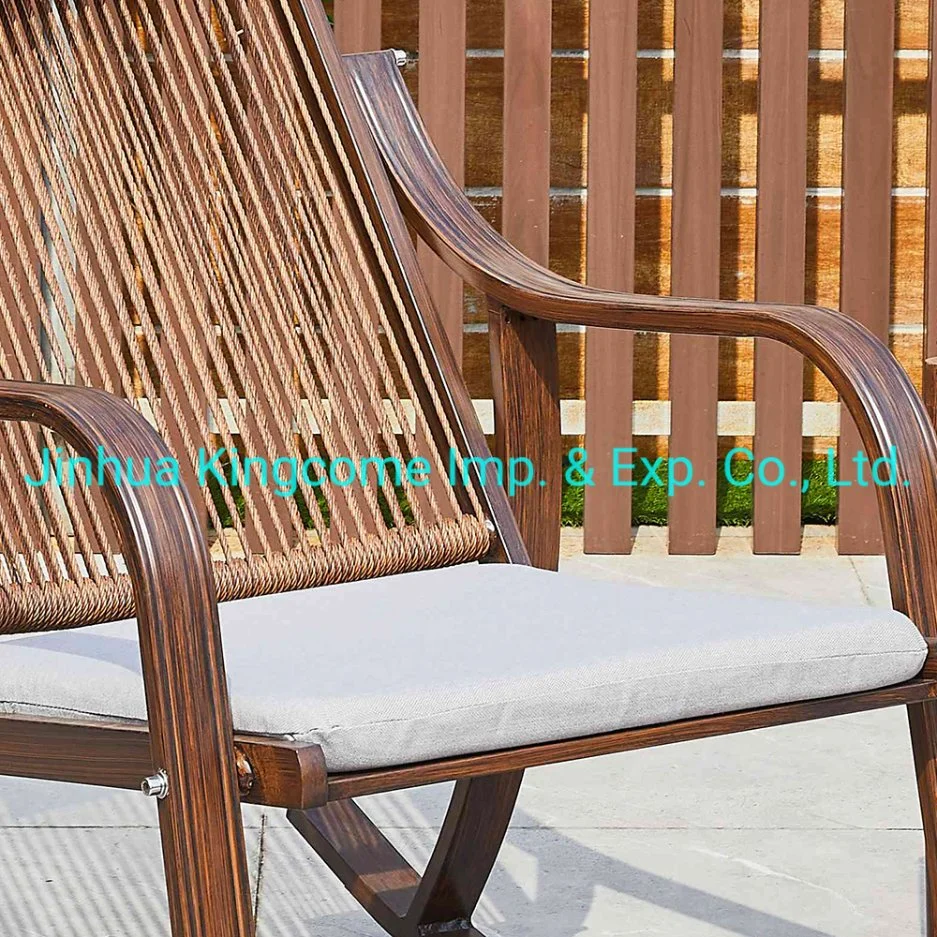 Garden Furniture Aluminum Rattan Rocking Chair All Weather Condition/Outdoor Patio Rocking Chair with Footrest