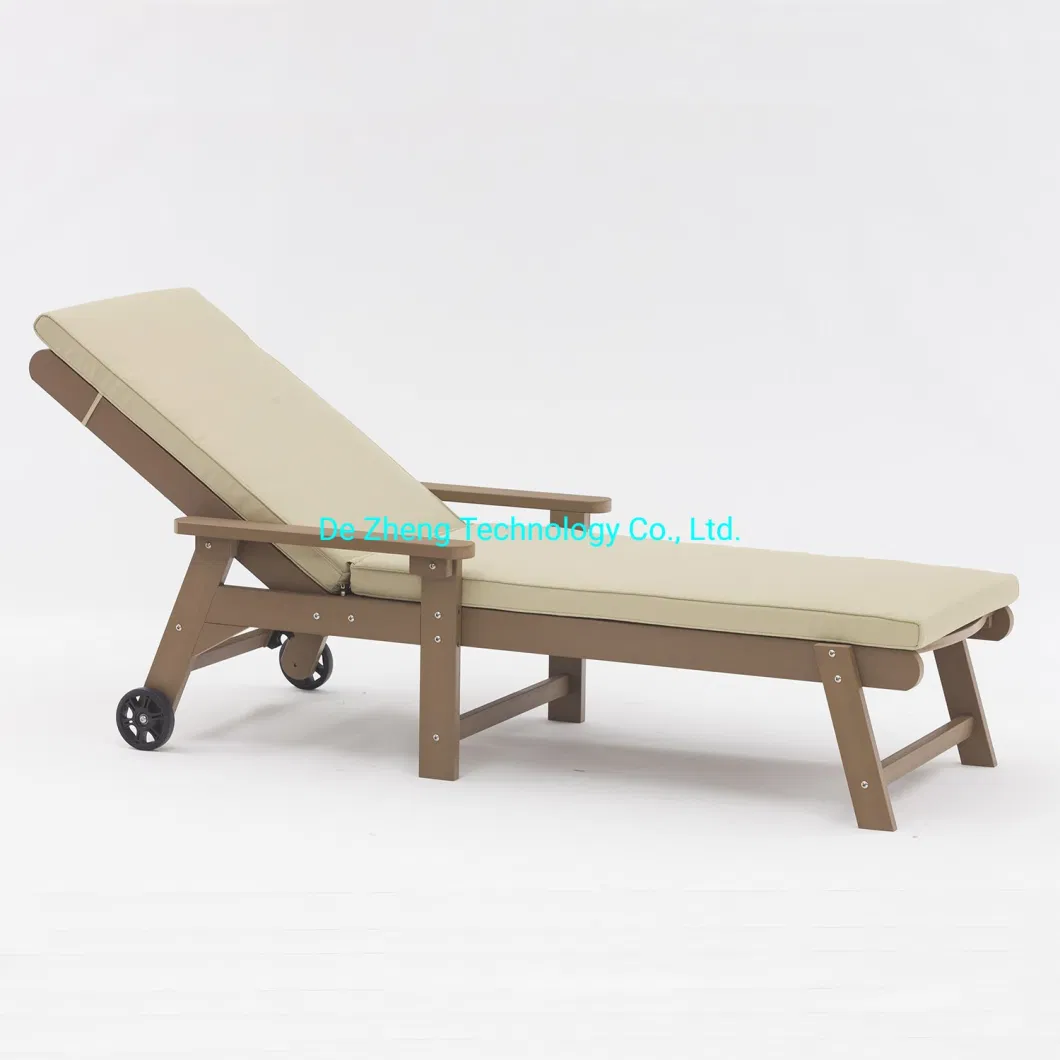 China Wholesale Modern Outdoor Home Garden Chaise Lounge for with Cushion