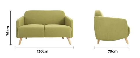 Sofa Small Living Room 2 Seater Modern Nordic Cosy for Studio Apartment Dorm Loveseat Canape High Quality Wholesale Factory