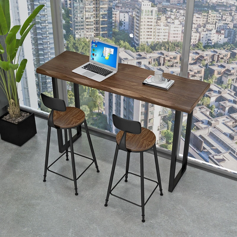 Solid Wood Bar Table and Highchair