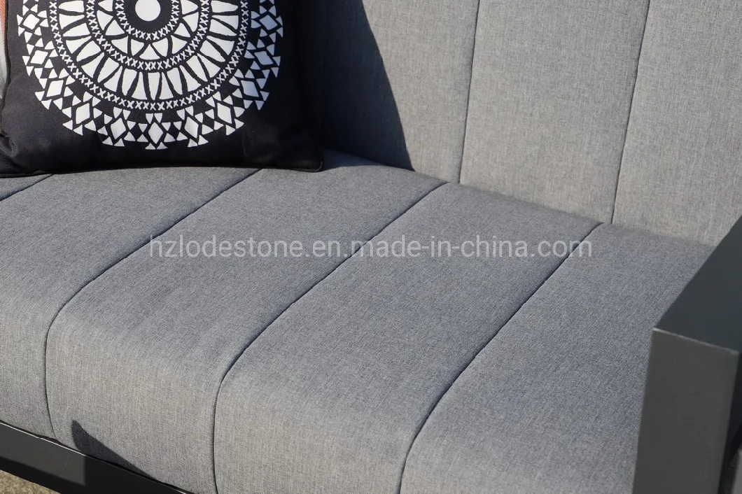 New Style All Weather Waterproof Fabric Furniture Aluminum Sofa Garden Furniture Outdoor Lounge