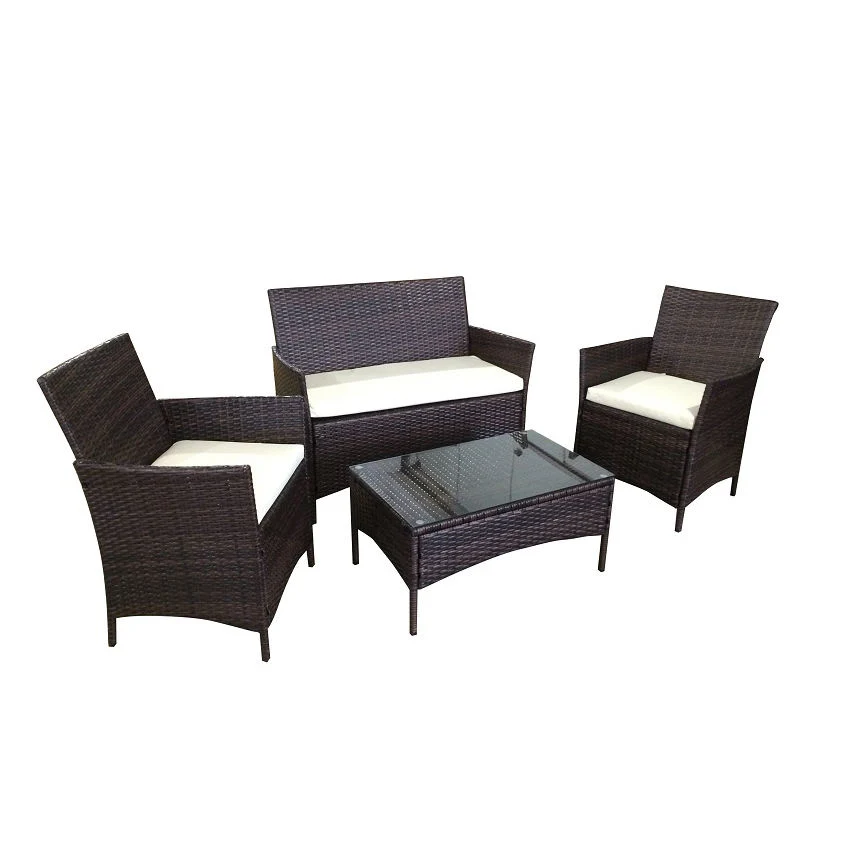 Cheap Outdoor Garden Rattan Furniture Four-Piece Sofa Sets