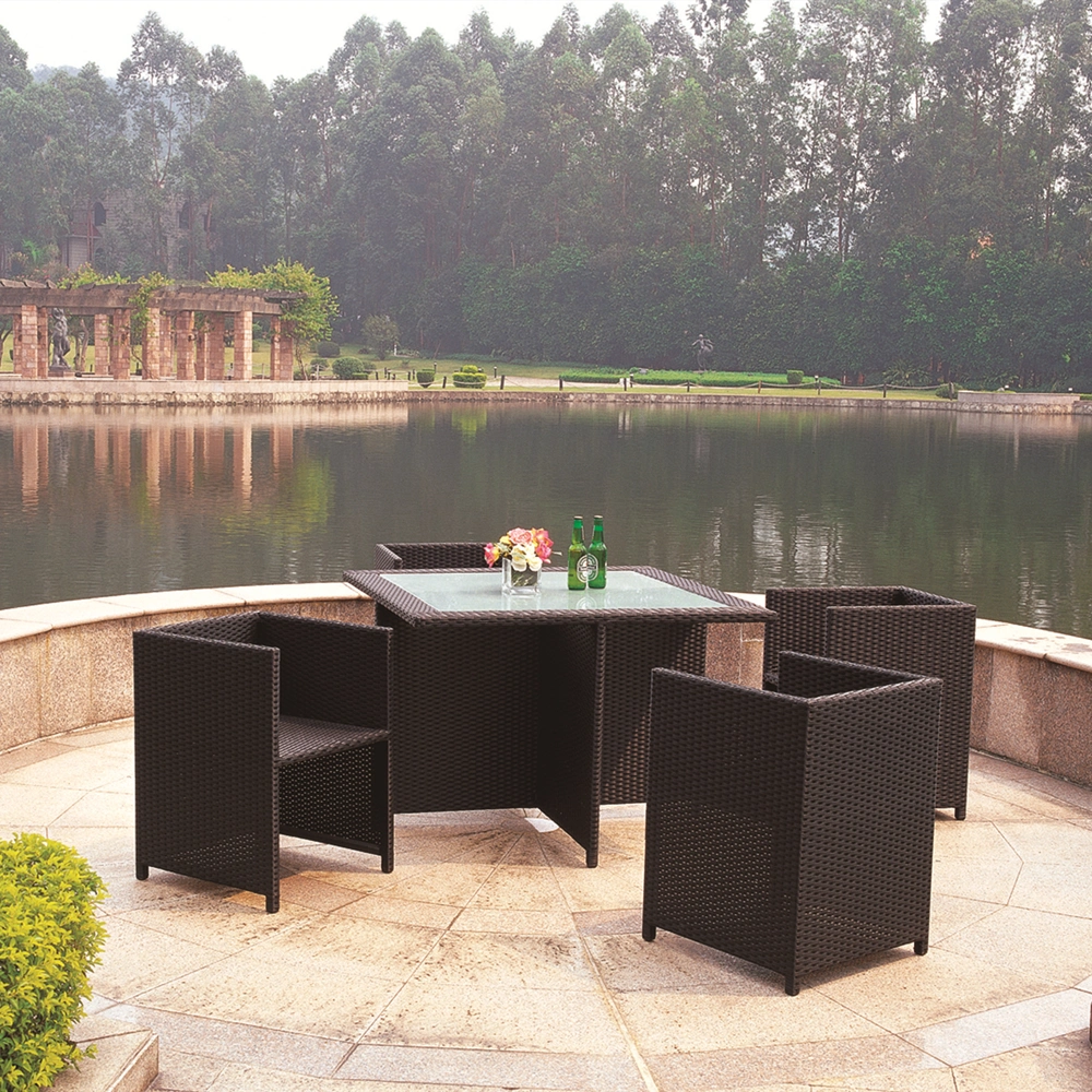Contemporary Outdoor Garden Natural Rattan Wicker Cane Furniture Conversation Sofa Set