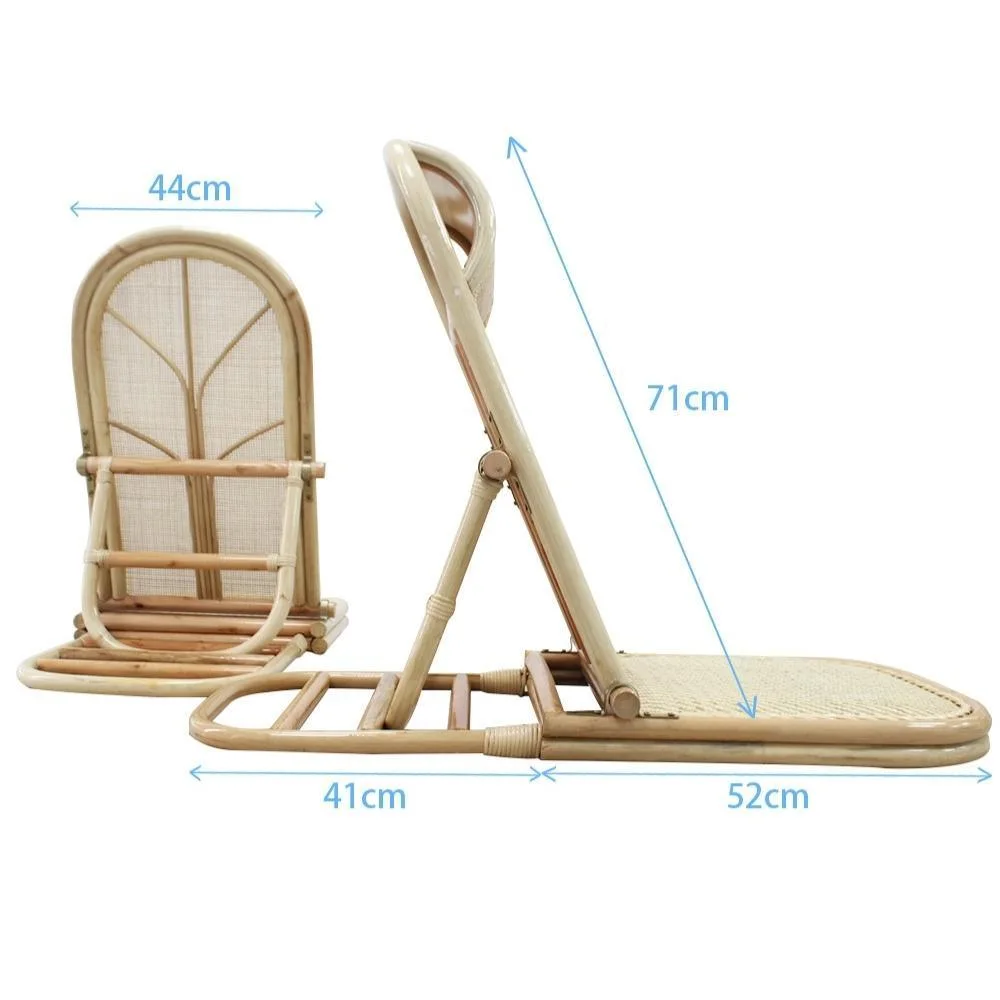 Folding Camping Beach Chair Outdoor Rattan Chair Rattan Backrest Weaving Creative Bl19554