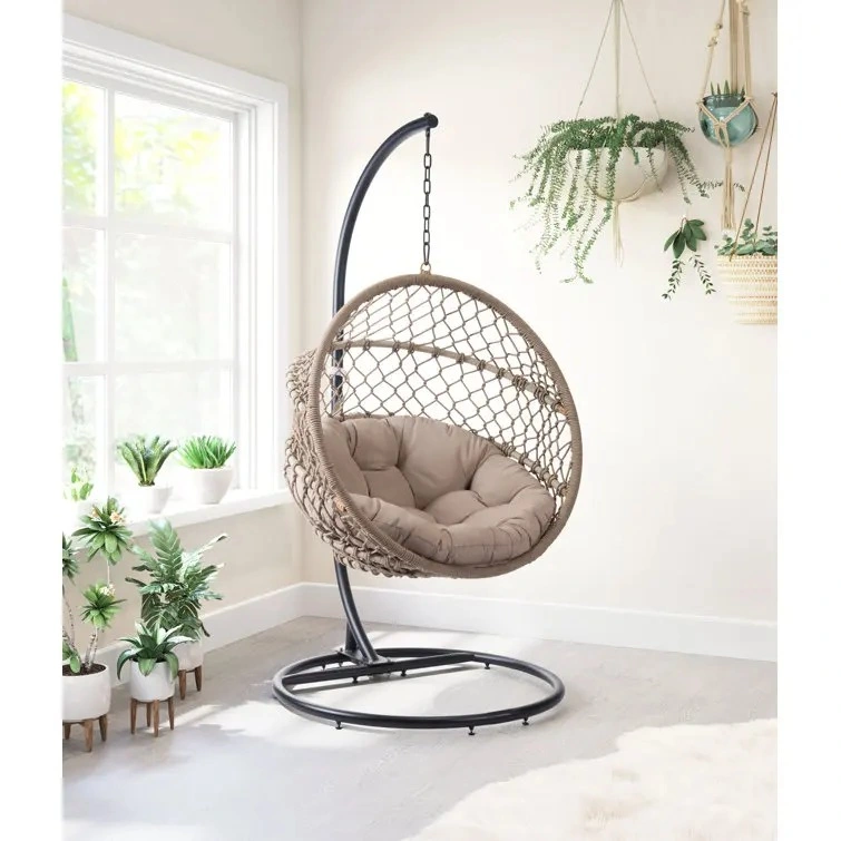 Hanging Basket Rattan Swing Chair Outdoor Furniture Home Indoor Patio Swings Outdoor Furniture Outdoor Swings